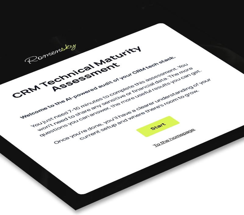 CRM Tech Maturity Audit